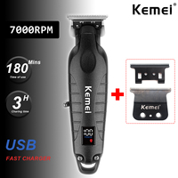 KM2293 Professional Hair Salon Electric Cordless Men's finish details Hair Trimmer Alloy body Body Haircut Clipper