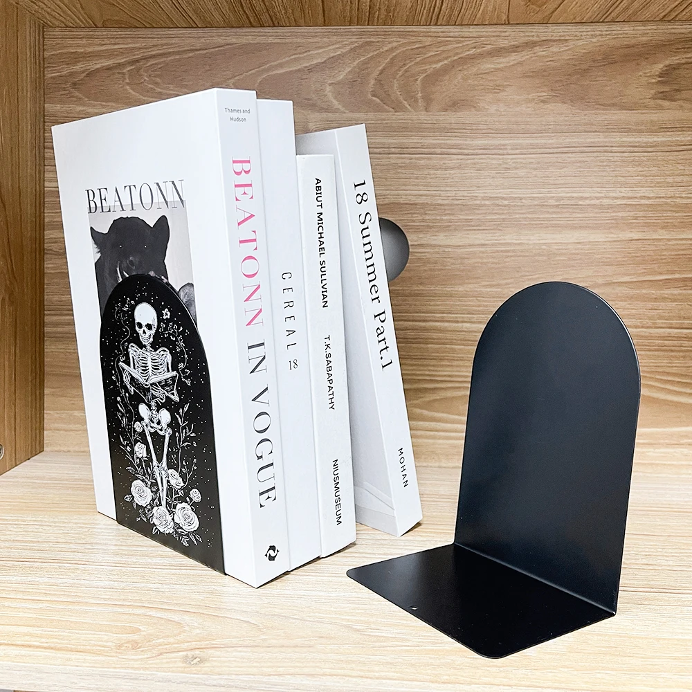 Creative Bookend Skeleton Retro Bookend Heavy Industry Craftsmanship Fashionable Learning Stationery Dark Romantic Book End