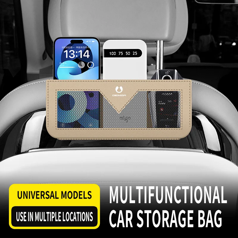 

For BYD Denza D9 N9 N7 N8 Z9 Z9gt Z Key Case Interior Body Kit 2025 Gril Accessories Car Seat Side Pocket Organizer Purse Bag