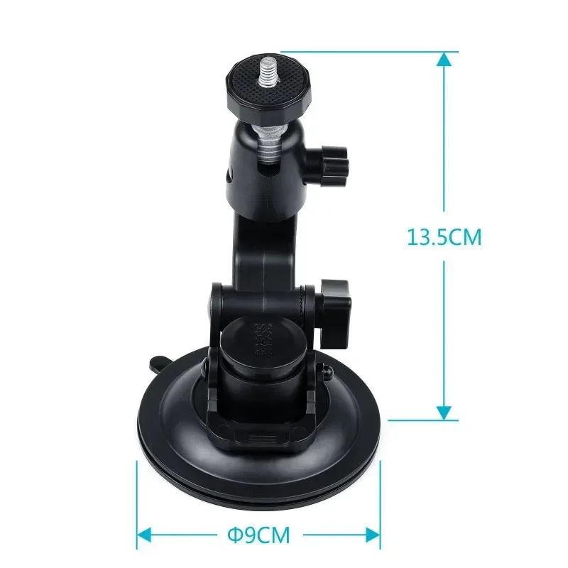 For Glass Suction Cup Action Camera Sport Cam Tripod Mount For Car Record Holder Stand Bracket For Gopro Hero8 7 6 5 Yi2 Accesso