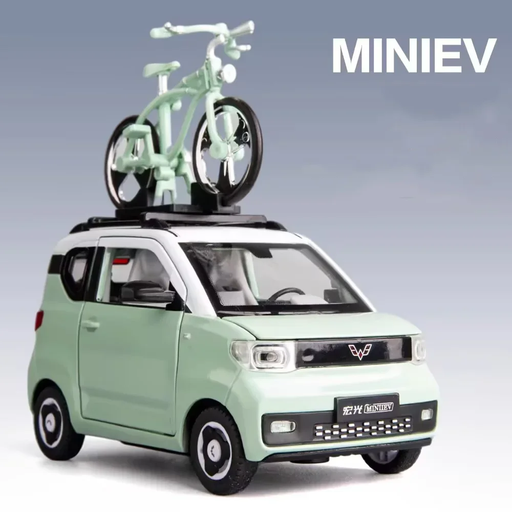 ألعاب WULING HONGGUANG MINIEV للأطفال الصغار ، سيارات سحب للخلف ، صوت خفيف ، إطارات مطاطية ، عجلات مركبات ، هدايا للأطفال ، مقياس