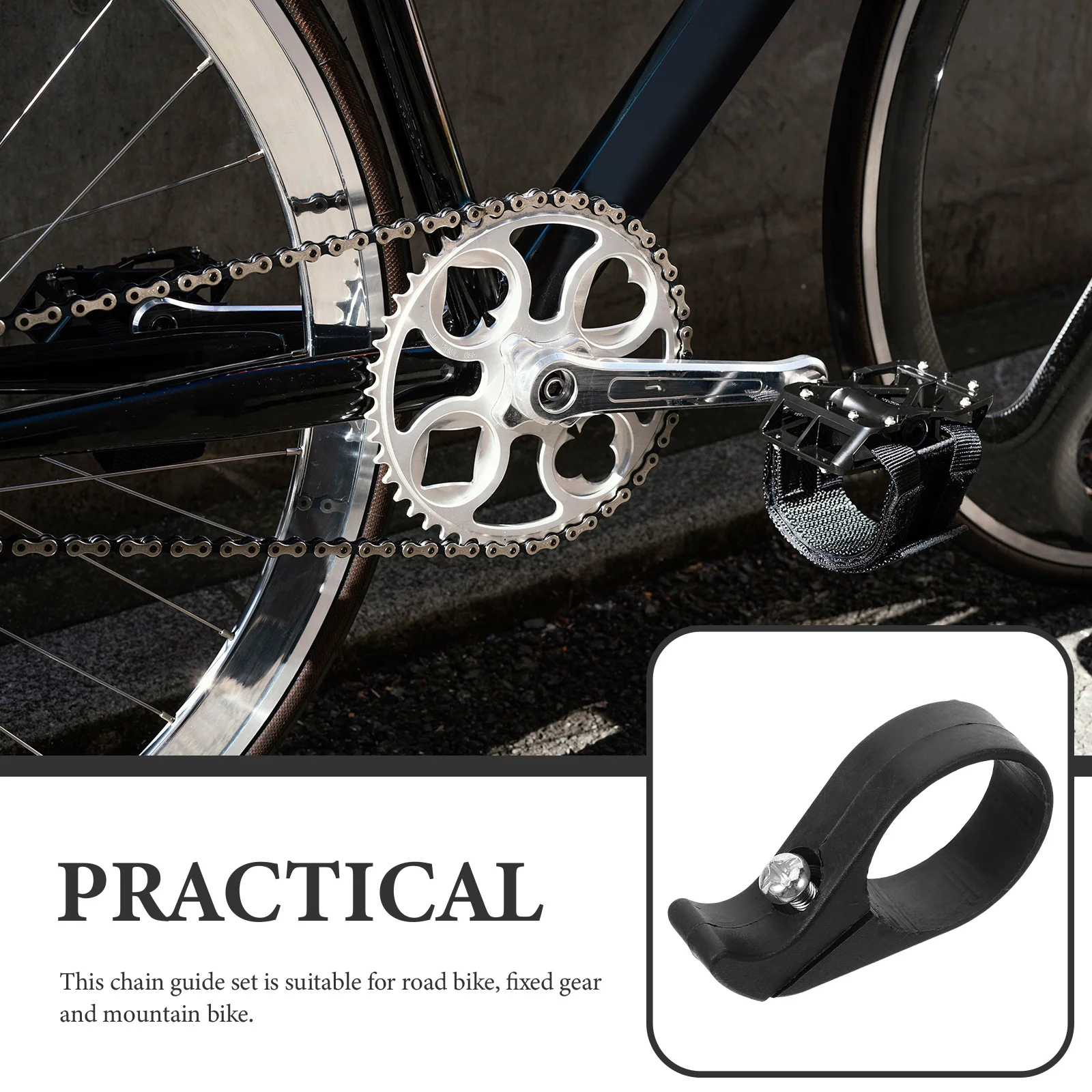 

Small Chain Guide Bicycle Chain Protector Strong Plastic Material for Road Bike Fixed Gear Outdoor Use Bike Supplies