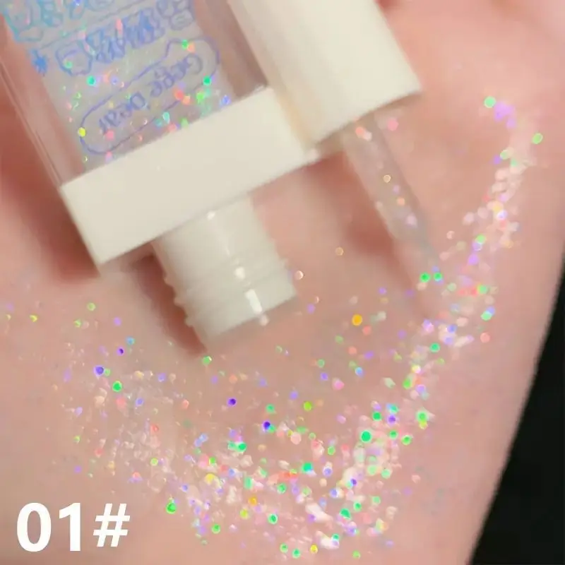 Waterproof Brightening Liquid Burst Eyeshadow， Sparkling Crystal Gloss Finish, Shiny Bead Effect,  looks charming and chic.