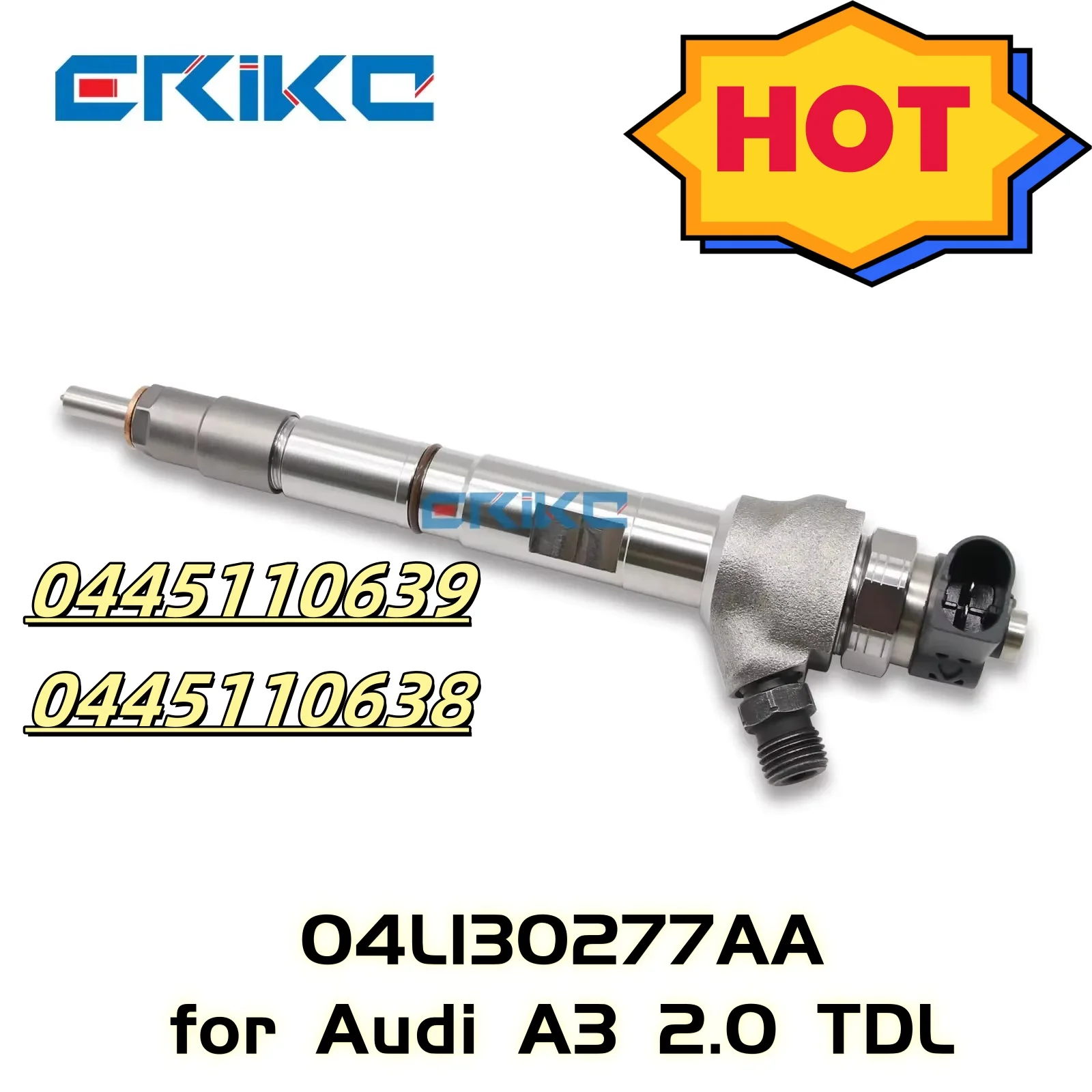 

0445110639 0445110638 Engine Oil Injector 0 445 110 639 Auto Fuel Injector 0 445 110 639 04L130277AA Fit for Audi A3 2.0 TDI