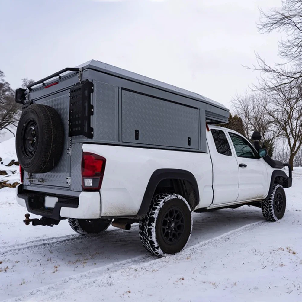 Aluminum Dual Cab Canopy Slide In Camper custom