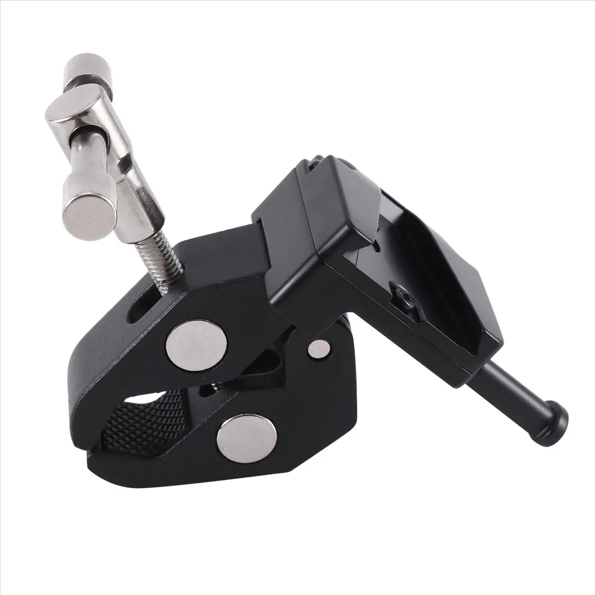 A49T Super Crab Clamp with T Handle & Universal V-Lock Mount Quick Release Adapter for DSLR Camera Battery Mounting