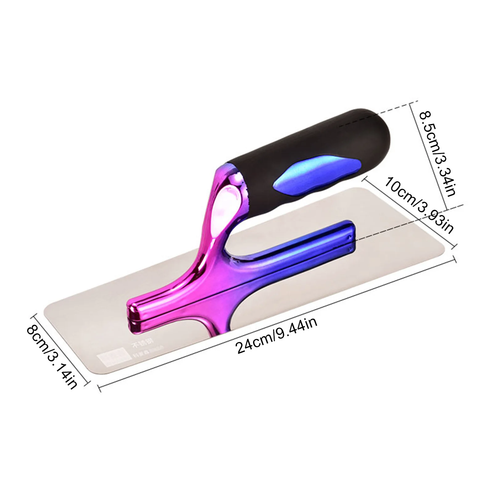 Silica Schlamm Form Ton Farbe Kitt Messer Kelle Edelstahl Runde Ecke Kelle Venezianischen Gips Polieren Werkzeug Für