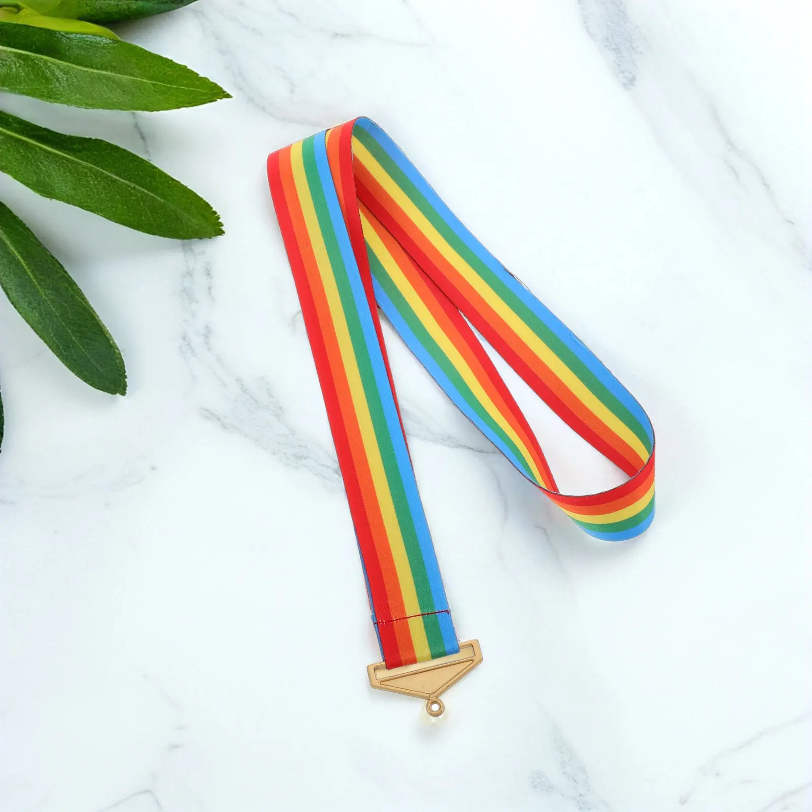 2Pcs Comfortable Wear Medal Ribbons Featuring Metal Lanyards for Sports Awards Academic Recognition Graduation Ceremonies