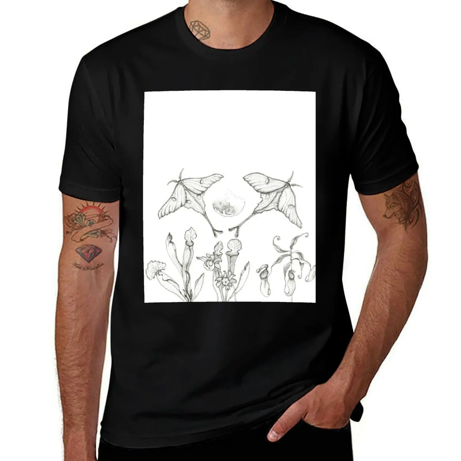 

Night of The Pitcher Plants T-Shirt oversized graphic tee aesthetic clothes customs design your own shirts men graphic