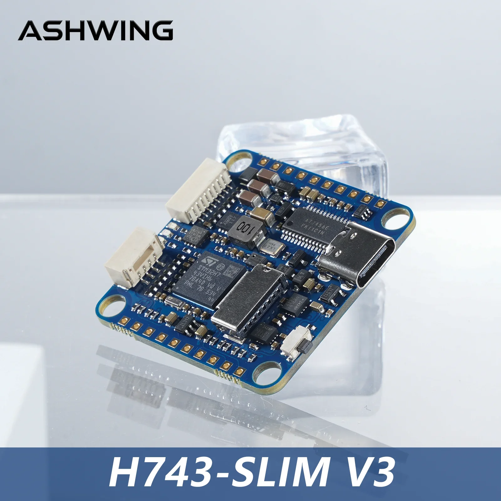 TopEssH743-SLIM V3 Flight Controller STM32H743VIT6 5V 2A BEC 2-8S LiPo 30.5x30.5mm 42688P Gyro Baro Blackbox For FPV RC Racing D