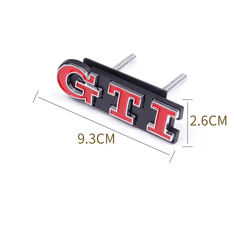 1Pcs Car Emblem Sticker Auto Front Grille Badge Decoration For Volkswagen GTI R-Line R Polo T5 Golf Passat Scirocco Jetta Tiguan