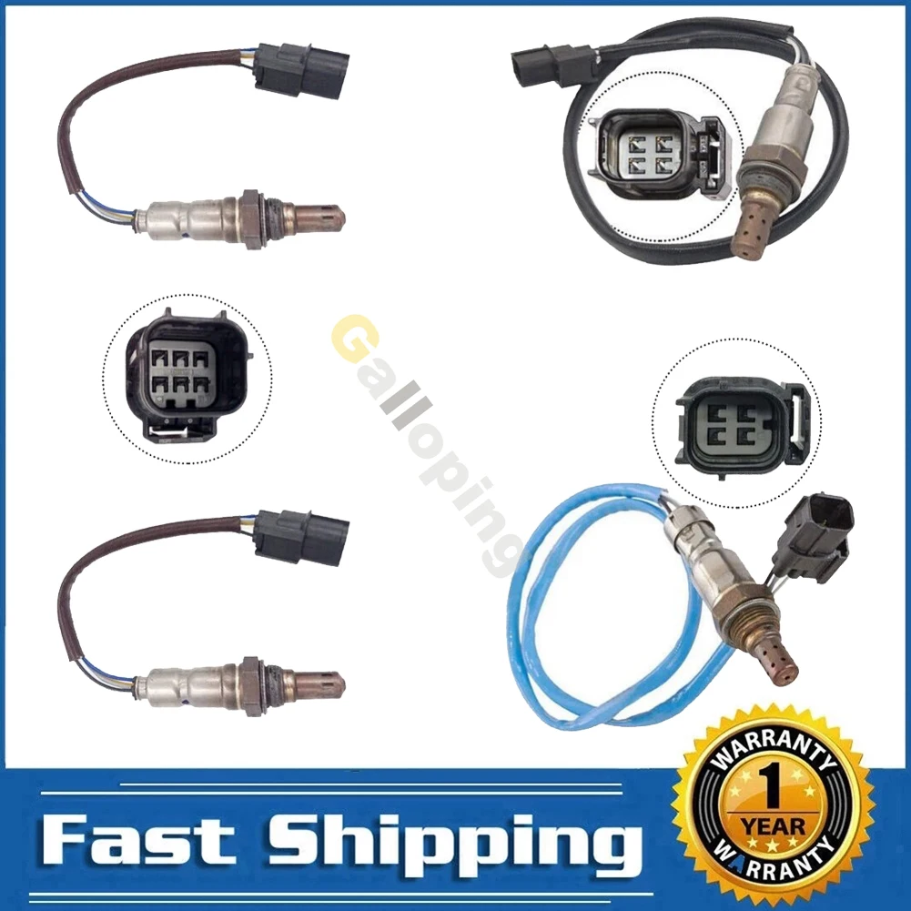 

4pcs 02 Oxygen O2 Sensor for 2012-2015 Honda Pilot 2012-2014 Ridgeline 3.5 Upstream Downstream 4 & 5 wires Lambda Front Rear