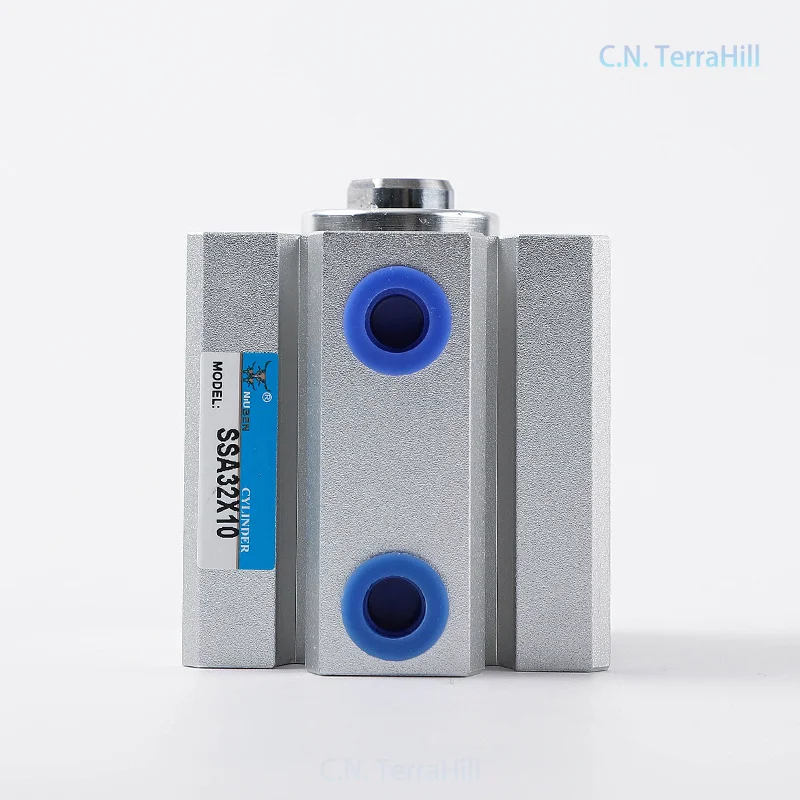 SB Thin Pneumatic Cylinder Compatible with Airtac Large Bore 125 140 160mm Stroke 10 20 30 40 50 60mm for Industrial Automation