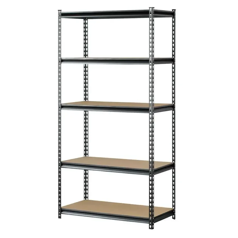 

5-Tier Heavy-Duty Steel Shelving Unit 36"W x 18"D x 60"H 800 lbs. Capacity per Shelf Adjustable Shelves Freestanding Storage