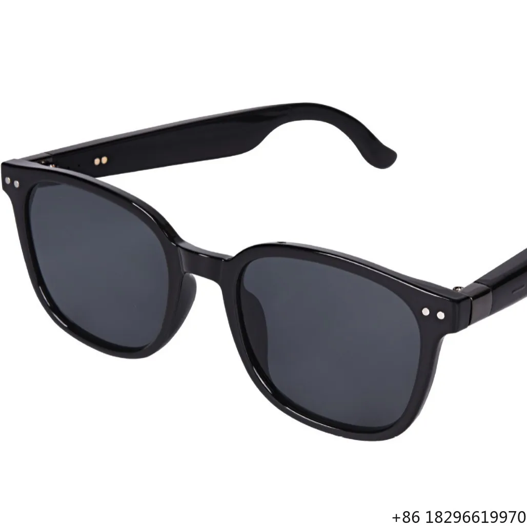 Cross Border Smart Glasses Wireless Bluetooth Music Call AI Voice Translation Outdoor Daily Wear Sunglasses