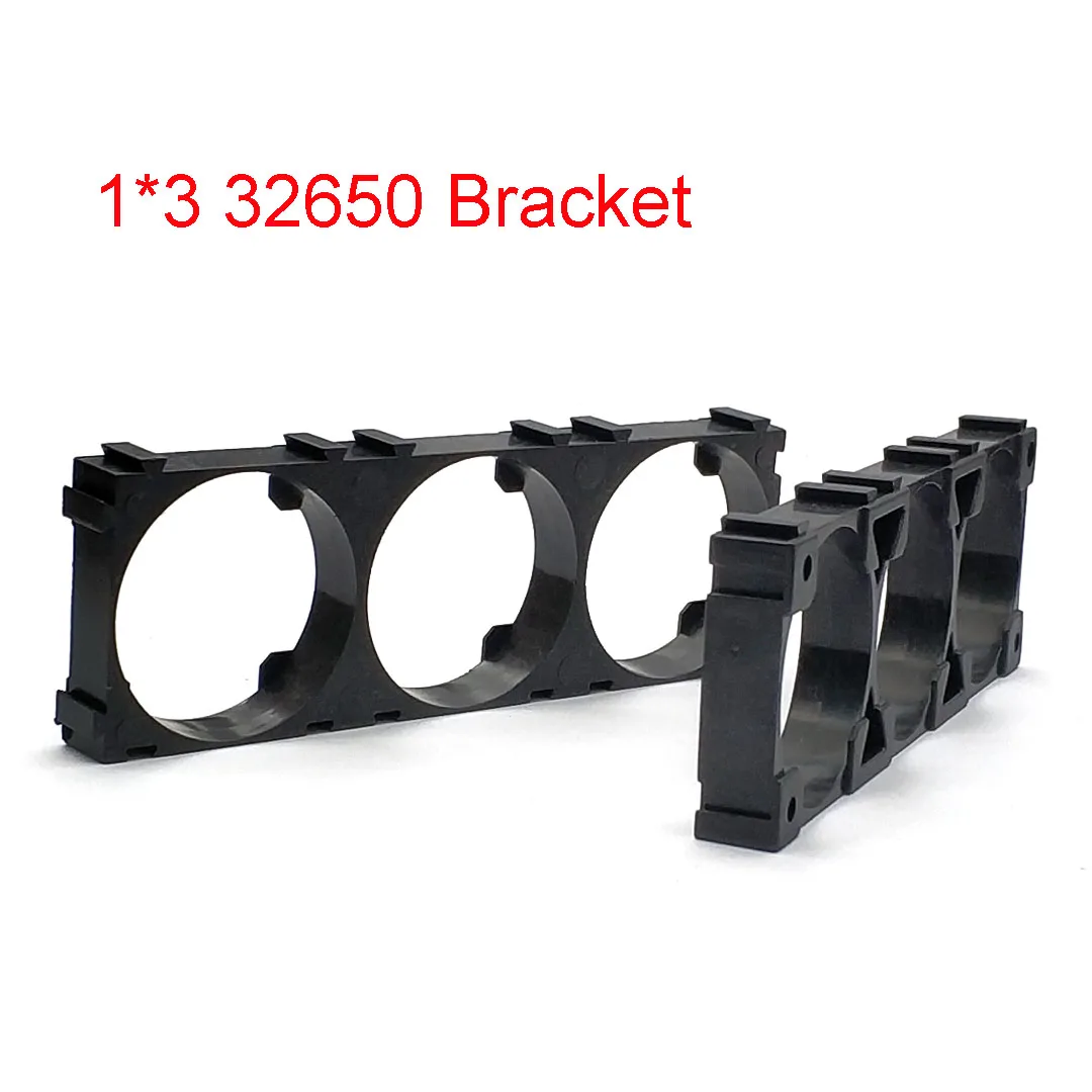 32650 32700 32900 Battery Case Holder Bracket Cell Safety Anti Vibration Plastic Brackets Batteries Connection Seat 1x3