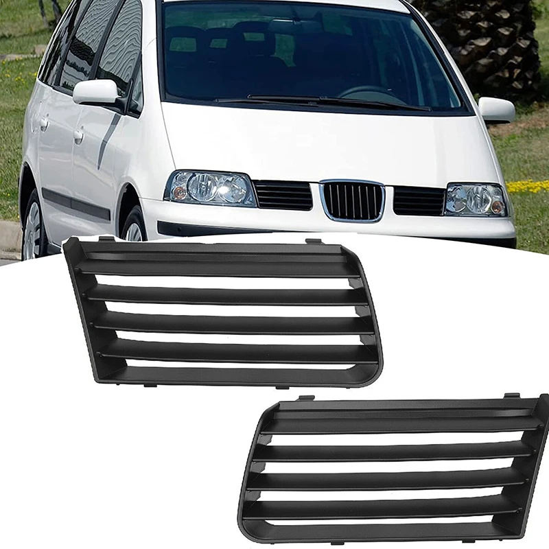 Car Front Left Right Upper Bumper Radiator Grille Black Plastic 7M785365301C 7M785365401C Fit for Seat Alhambra 2001-2010 2009