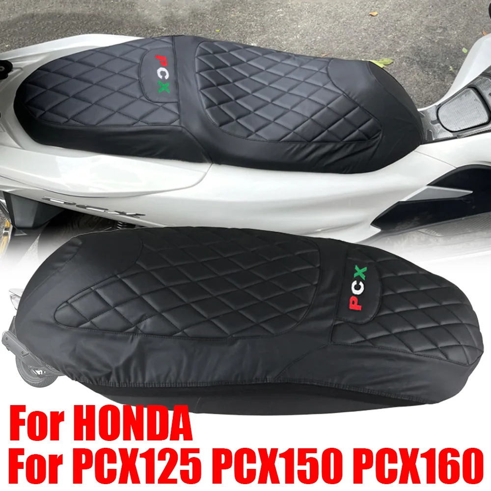 For HONDA PCX125 PCX150 PCX160 PCX 125 150 160 Accessories Leather Thickened Sponge Seat Cushion Insulation Seat Cover Protector