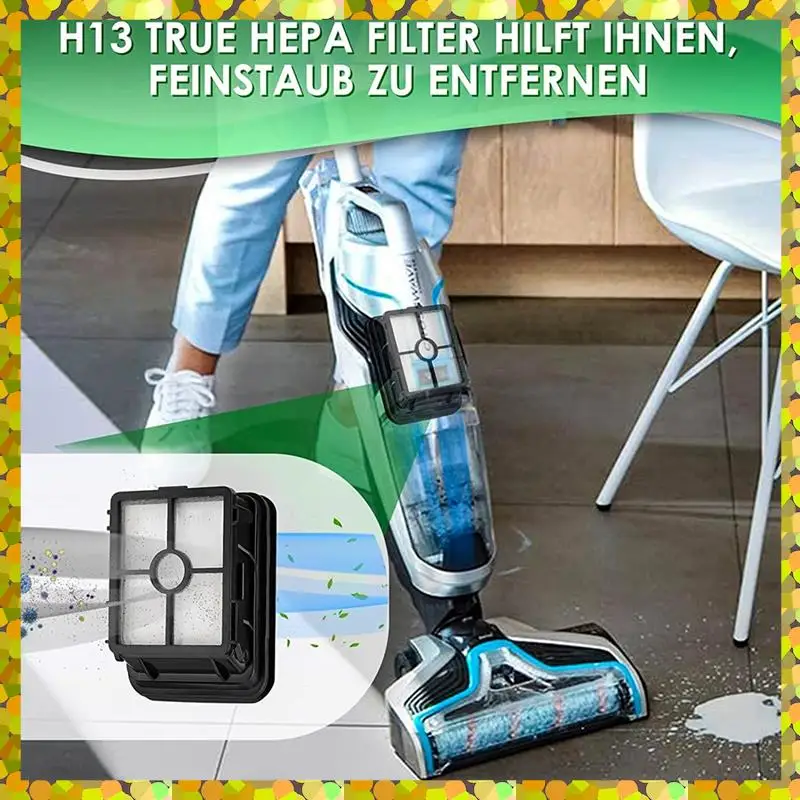 فلتر مكنسة كهربائية متوافق مع Bissell Crosswave 17132,2225N, 2582N, Series, 1866