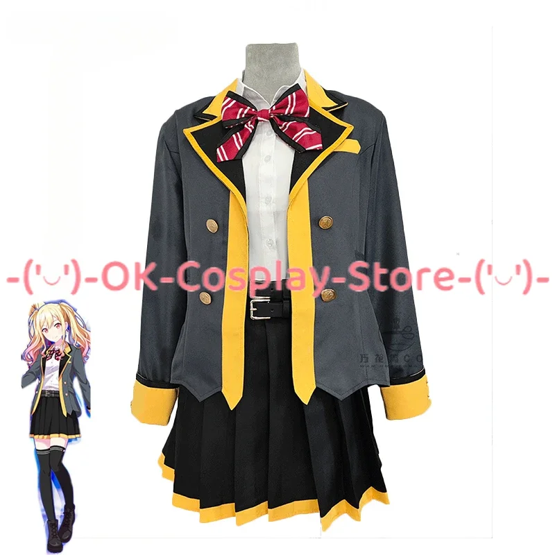 Tenma Saki Cosplay Costumes Game Project Sekai Cosplay High School Uniforms Halloween Party Suit Custom Made