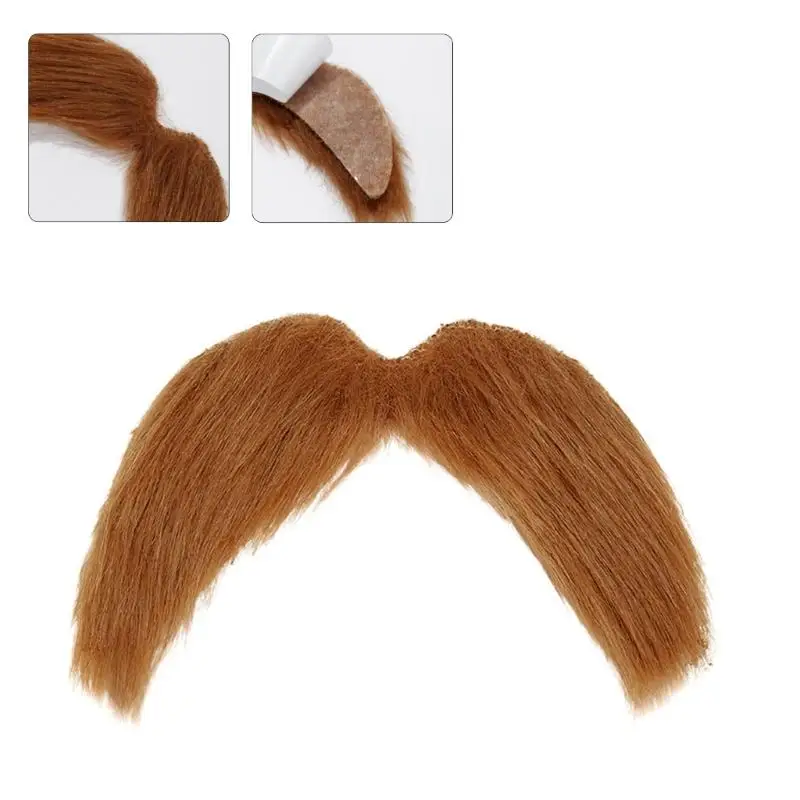 652F Conjunto adhesivo bigote y cejas Disfraz Halloween Disfraz cosplay