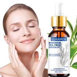 30ML Tea Tree Essential Oil ,100% Pure Nature for Aromatherapy, Diffuser, Humidifier, Woody, Relieving Stress,Massage Muscle