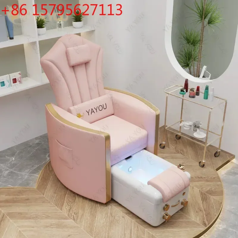 

ss newNew Pedicure Foot Massage Chair Reclining Electric Massage Nail Beauty Eyelash Beauty Sofa Salon Pedicure Chair
