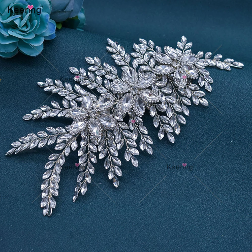 Rhinestone Head Band Applique Pack, 3D Accessory for Wedding Decoration, WHD-067