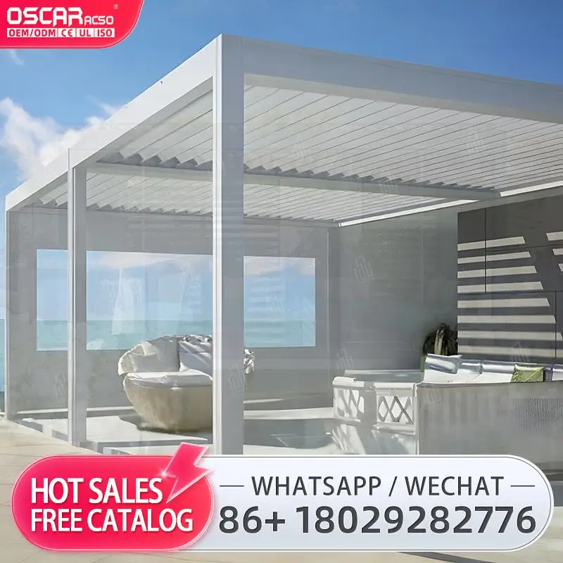 

Биоклиматическая система по индивидуальному заказу, моторизованная с алюминиевыми функциями. Подходит для помещений на открытом воздухе. Садовые ретрицы. Можно использовать в беспорядке.