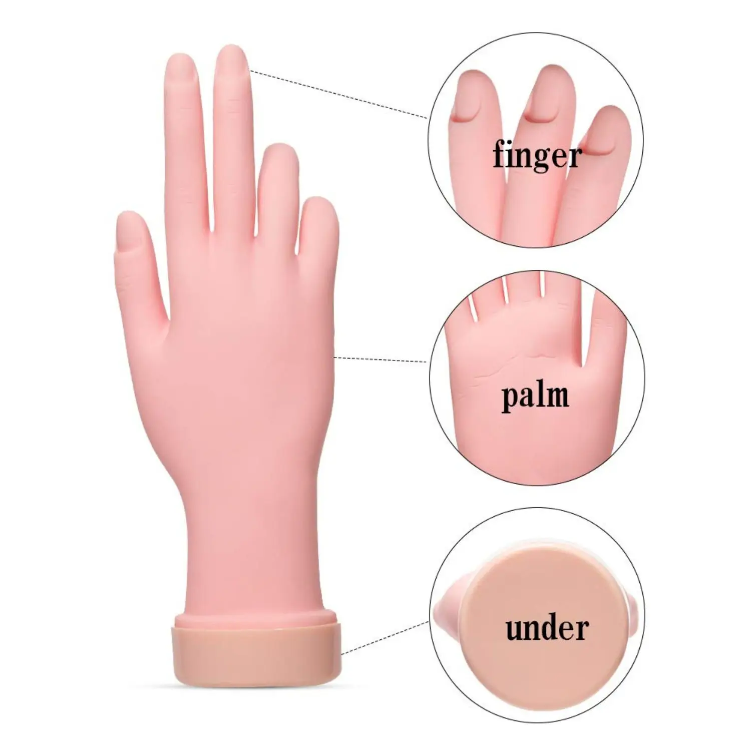 Hand Foot Model Fake Hand Nail Practice And False Foot Toenail Training Mannequin Human Body Supplies Nail Manicure Tools