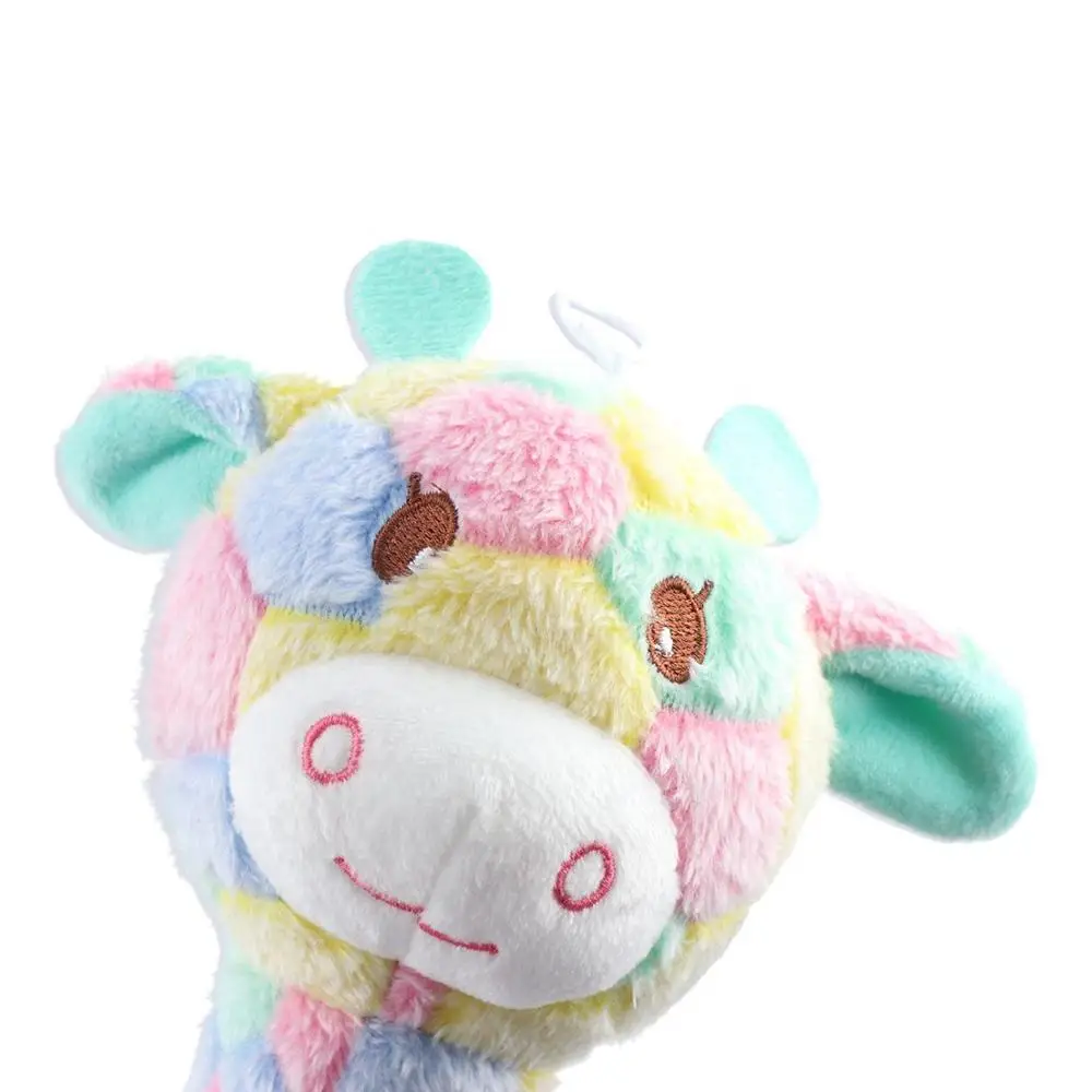 Oreiller en peluche doux pour la décoration intérieure, poupée girafe arc-en-ciel, jouets en peluche, faon au beurre de girafe