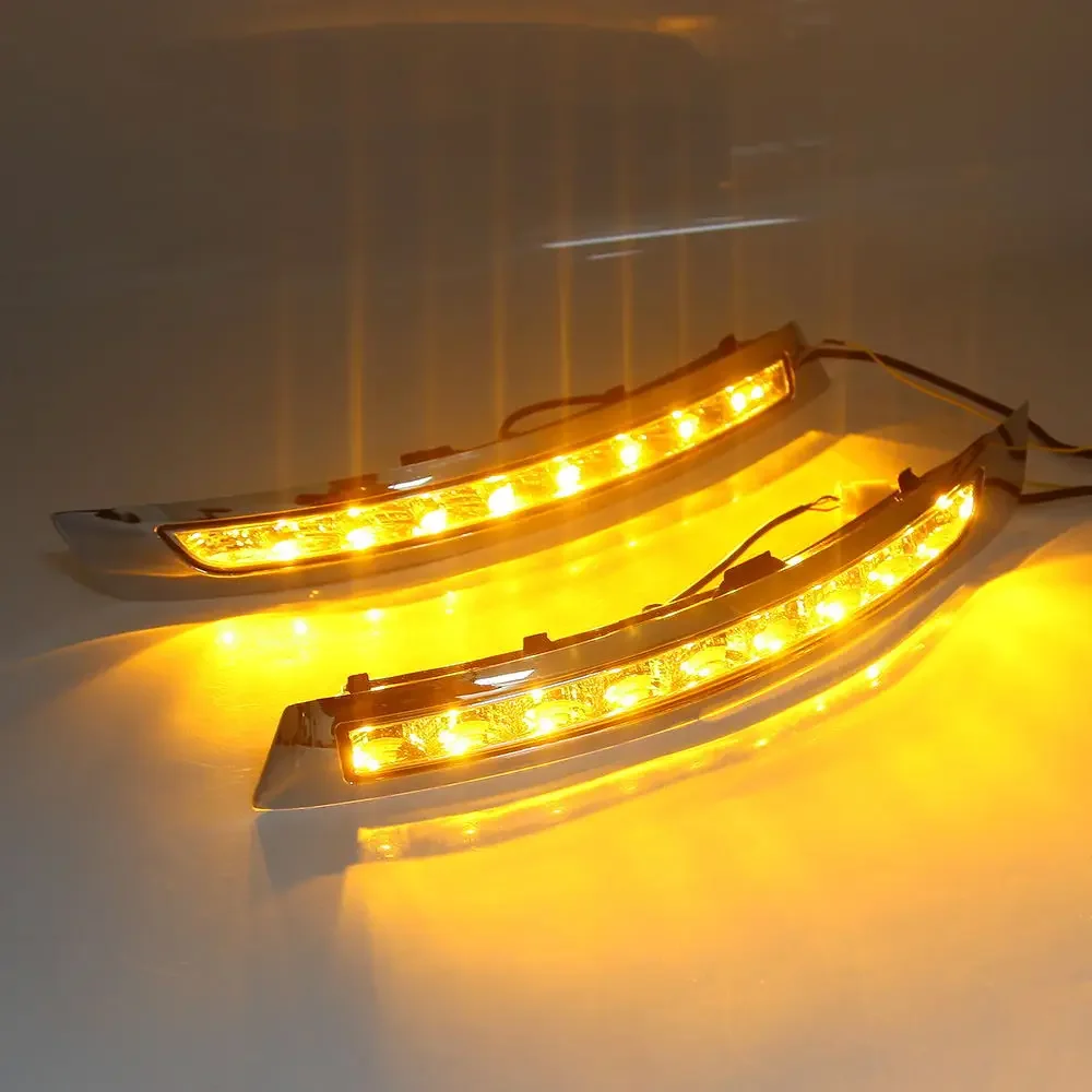 Luci di marcia diurna per auto 2 pezzi LED DRL per Volvo XC90 2007 2008 2009 2010 2011 2012 2013 lampada indicatore di direzione fendinebbia