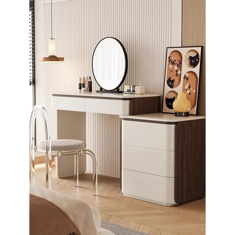 

Комод, сундук, встроенная светлая роскошь, ощущение высокого класса, новый столик для макияжа, спальня, современный и простой