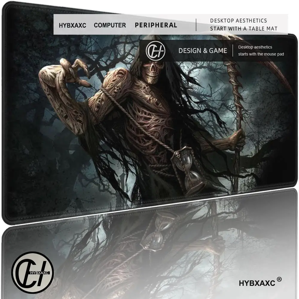 

Magic Card Playmat with zone Terrifying Skeleton Man Death God MTG playmat gathering game mat Desk Mat Commander Battle playmat
