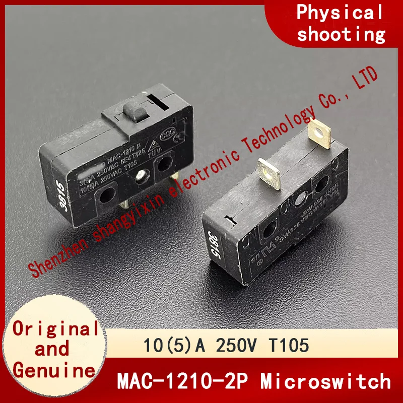Originale MAC-1210 Microswitch 2 Pin 10A rilevamento limite di viaggio ad alta corrente Reset tocca la chiave