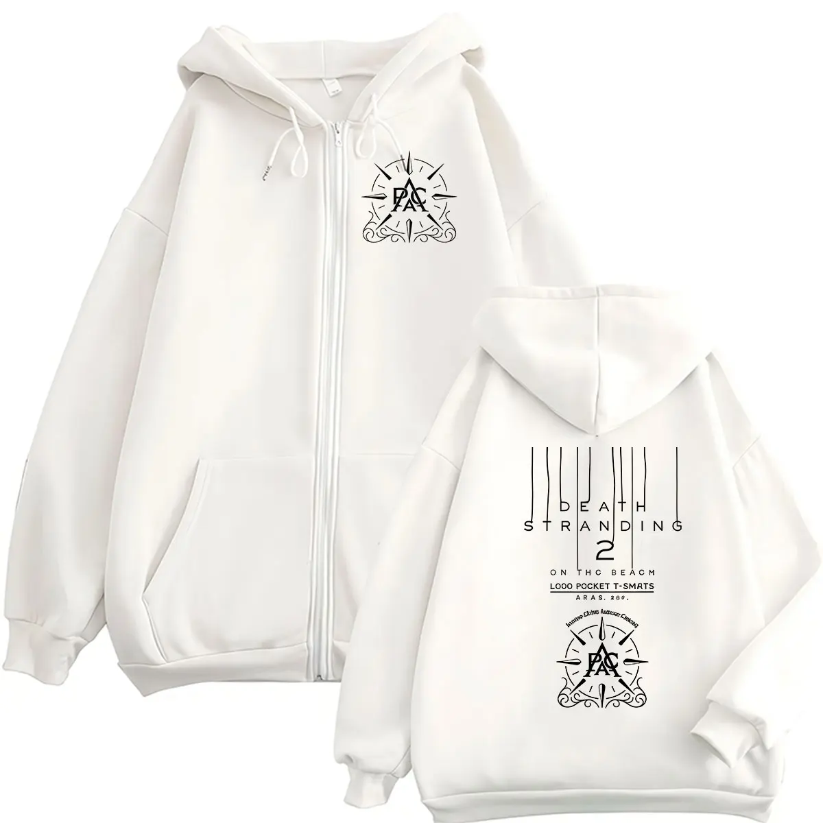 Game Death Stranding 2 on The Beach Zipper hoodie Men's Clothing Fashion pullover Sweatshirt Vintage Long sleeve jacket hoodies