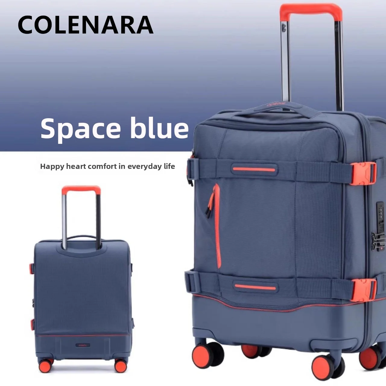 COLENARA High Quality Suitcase Oxford Cloth Boarding Box Men's Trolley Bags 20