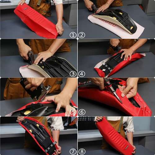 Imagen 2 del producto Funda de asiento para motocicleta, accesorios impermeables, diseño antideslizante para Honda KTM YAMAHA KAWASAKI CRF SXF EXC YZF TC TE 85 125 150 250