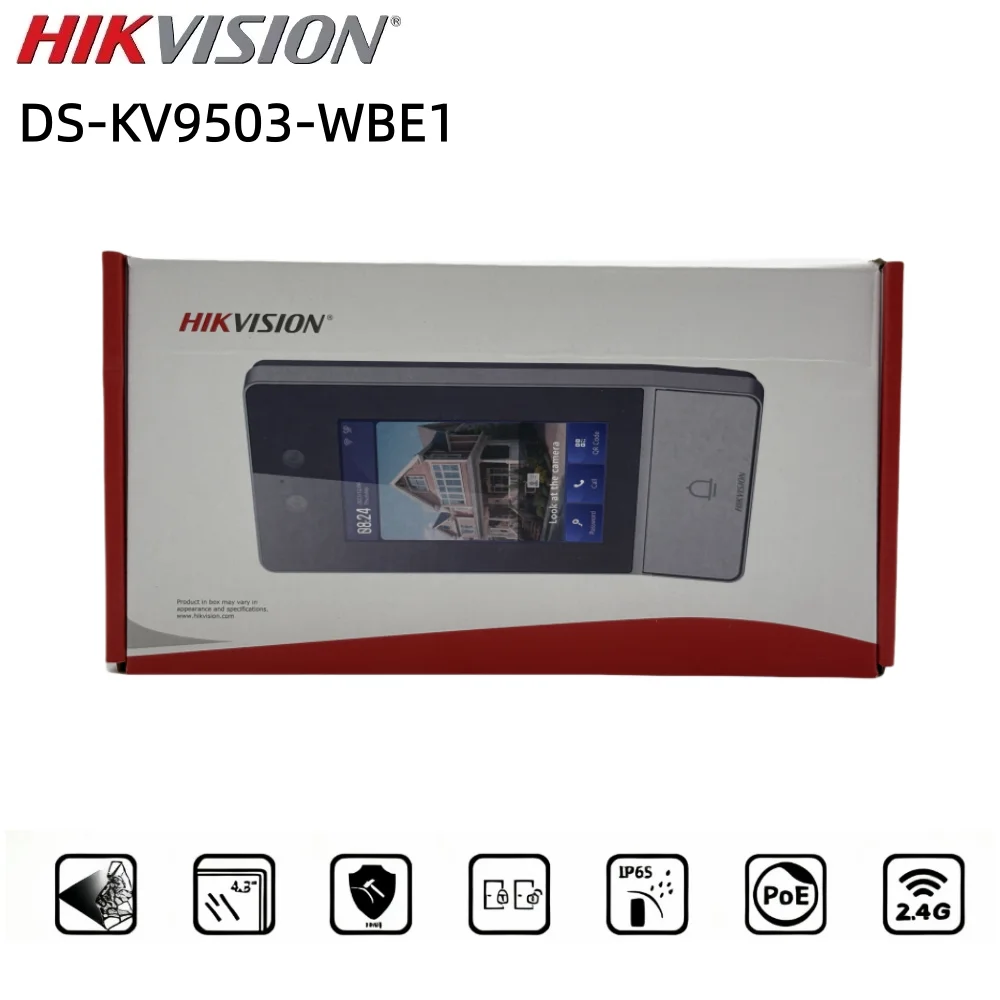 DS-KV9503-WBE1 Hikvision Metal Vandal-resistant Facial Recognition IP Villa Door Station