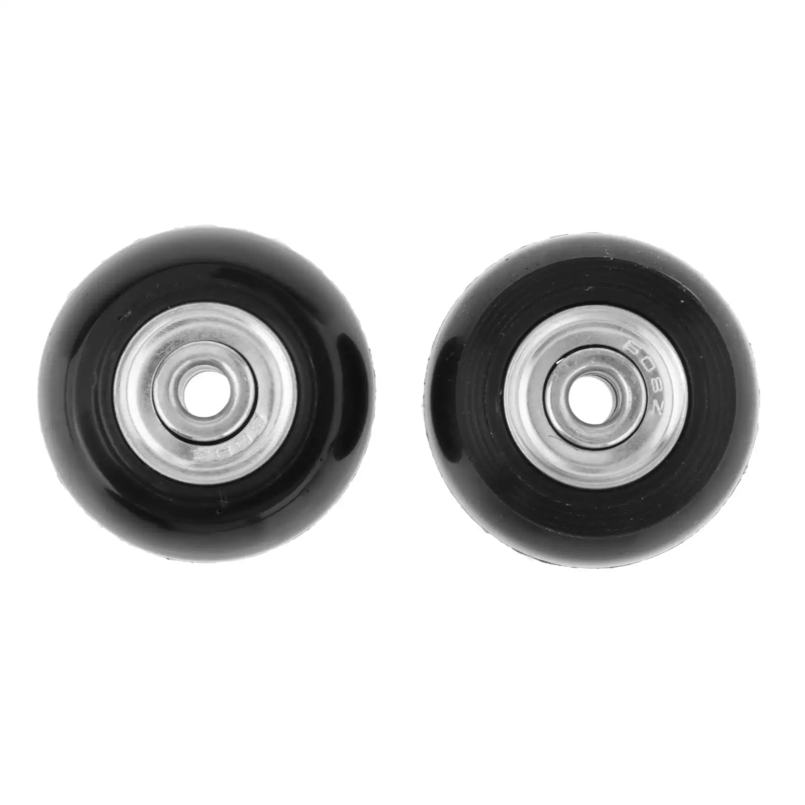 Universal Suitcase Wheels Replacement Mute Rubber Swivel Caster Wheels Set Wear Resistant Luggage Travel Wheels with Axles Screw