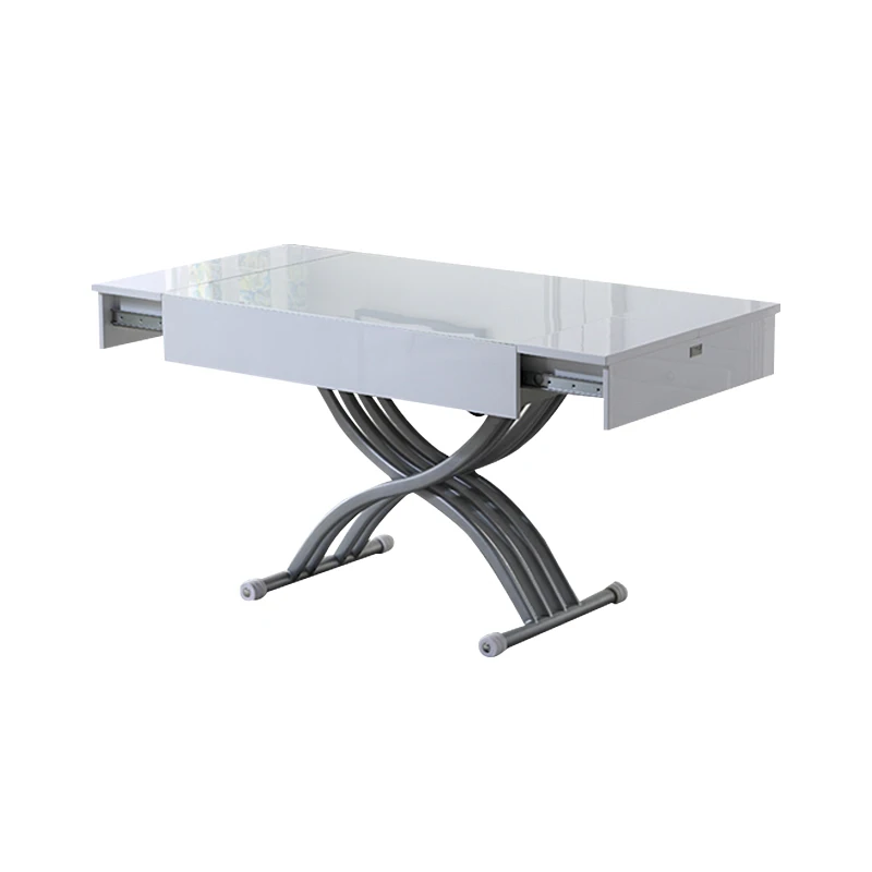 Hot Sale Home Furniture Innovative Design Convenient Folding Lifting Smart Transformable Dining Table