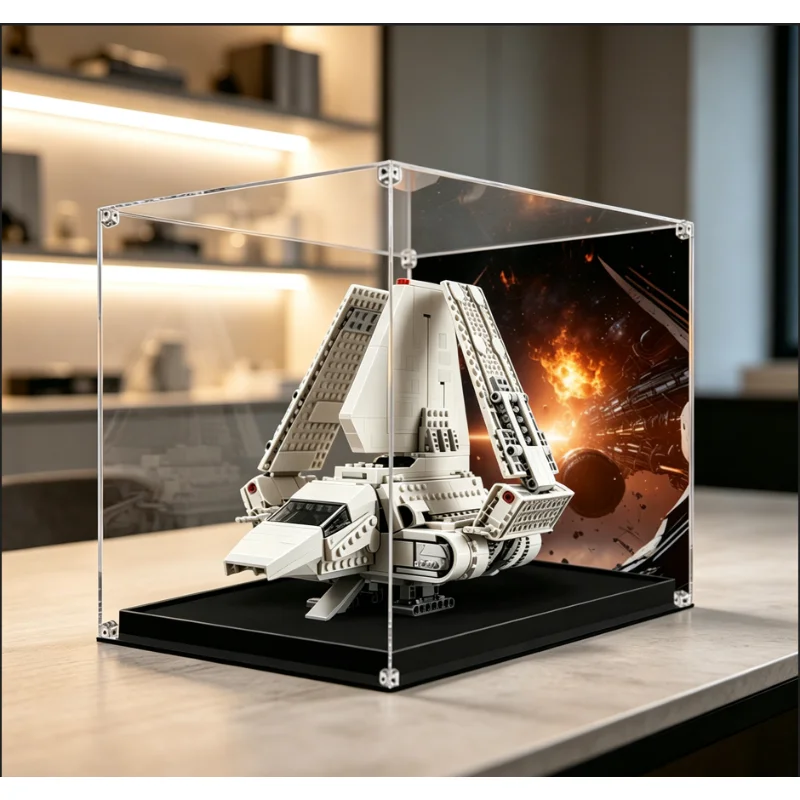 Suitable for lego 75459 Model Sets Acrylic Display Case,Compatible with 75459 Building Block Model Clear Dustproof Case