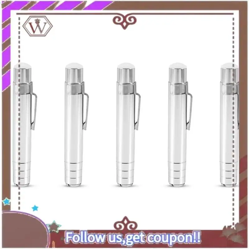 أحدث 5 قطع من حامل الطباشير المعدني للمعلم، مشبك طباشير موفر للسبورة، فضي