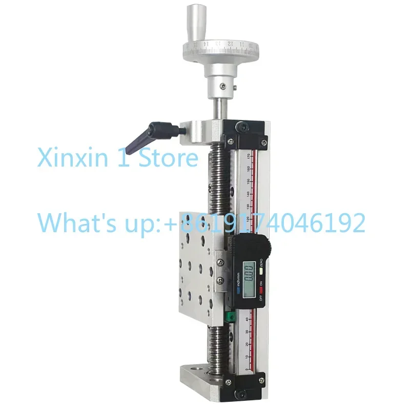Hand Crank Miniature Linear Module T-type Screw Electronic Digital Display Ruler High-precision Cross Guide Slide Module