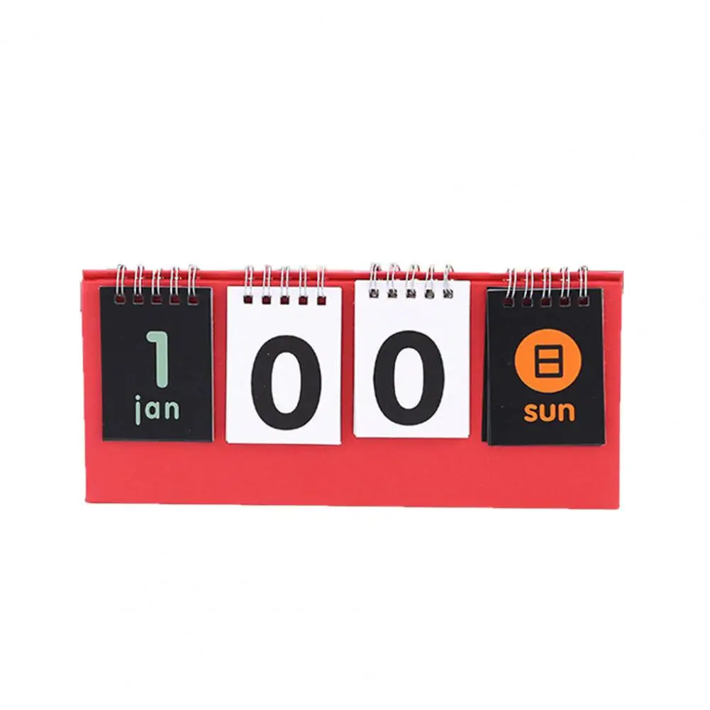 ポータブルミニカウントダウンカレンダートライアングルベースリバーシブルタイプ印刷なしリマインダーカレンダー家の装飾