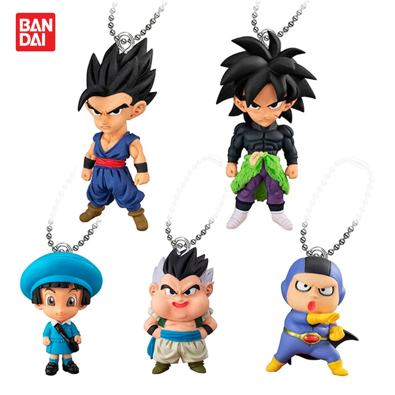 

Japanese Bandai Genuine Gacha Scale Model Dragon Ball Z UDM BURST 51 Broli Pan Son Gohan Hanging Ornament Action Figure Toys