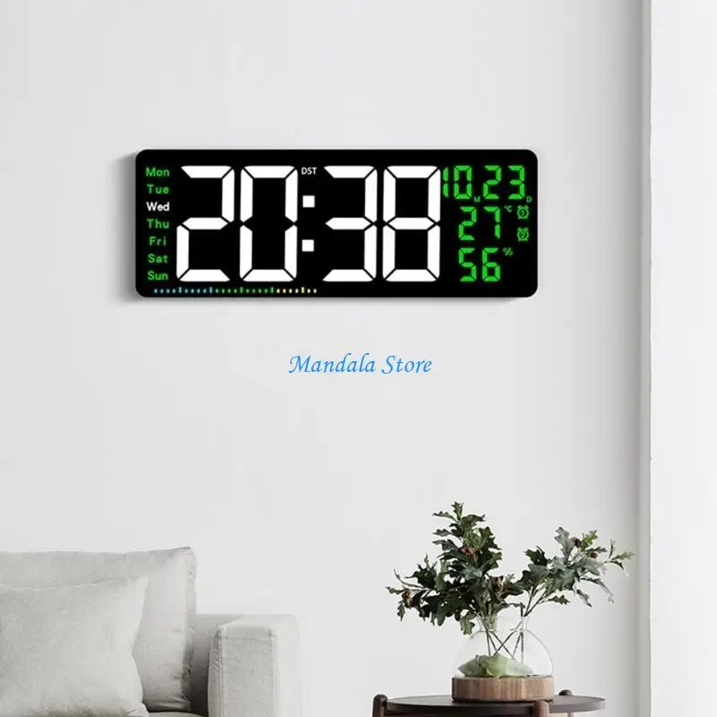 

U2JC LED Clock With Time Date Alarm And Temperature Display Easy To Read Display