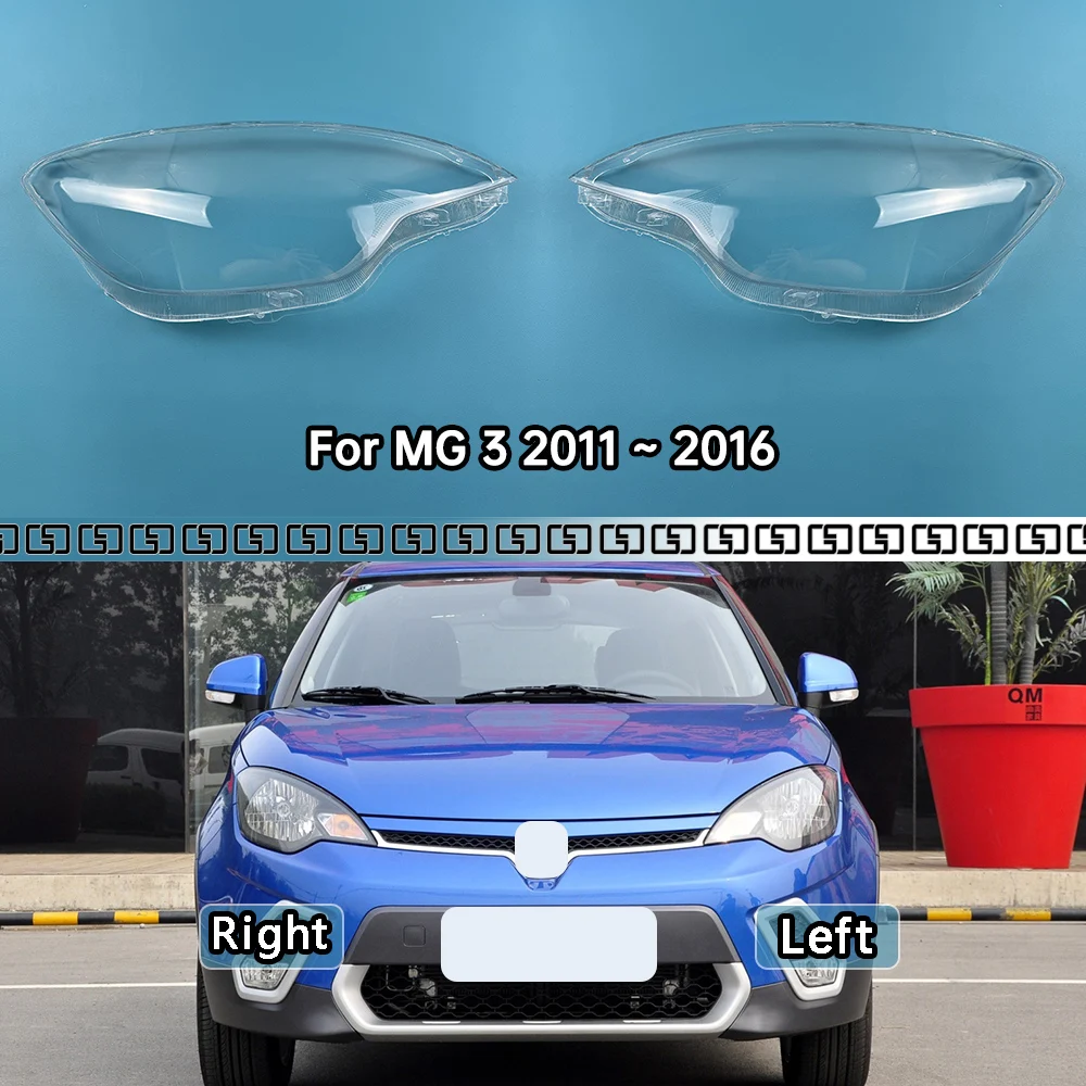 

For MG 3 2011 2012 2013 2014 2015 2016 Car Accessories Headlamp Shell Headlight Lens Cover Transparent Lampshade Plexiglass