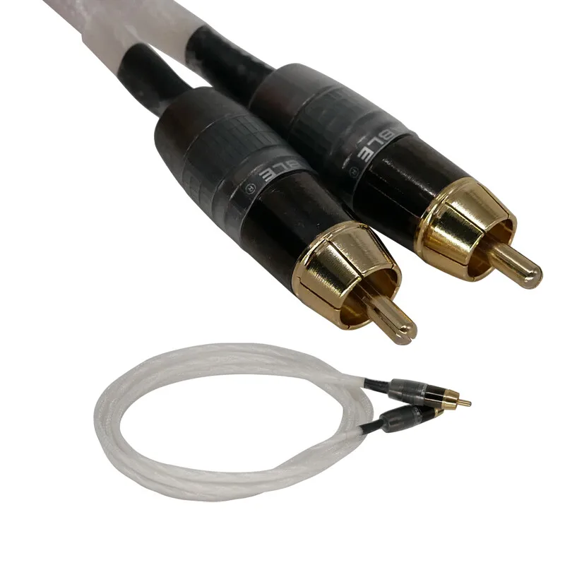 

Y+ for Pair 5N OCC Single Crystal Silver High-end Fever DIY Audio Cable RCA to RCA