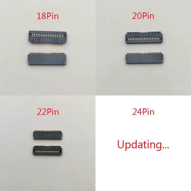 2pcs 18 20 22 24 Pin Back Light Backlight FPC Connector For iPad Pro 11 1st 2nd 3rd IPad6 IPad10 Air 4 5 Pro 12.9 9.7 10.5